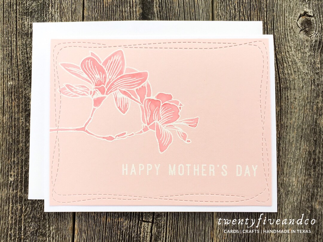 SINGLE CARD Hand Painted Watercolor Mother's Day Card - Etsy
