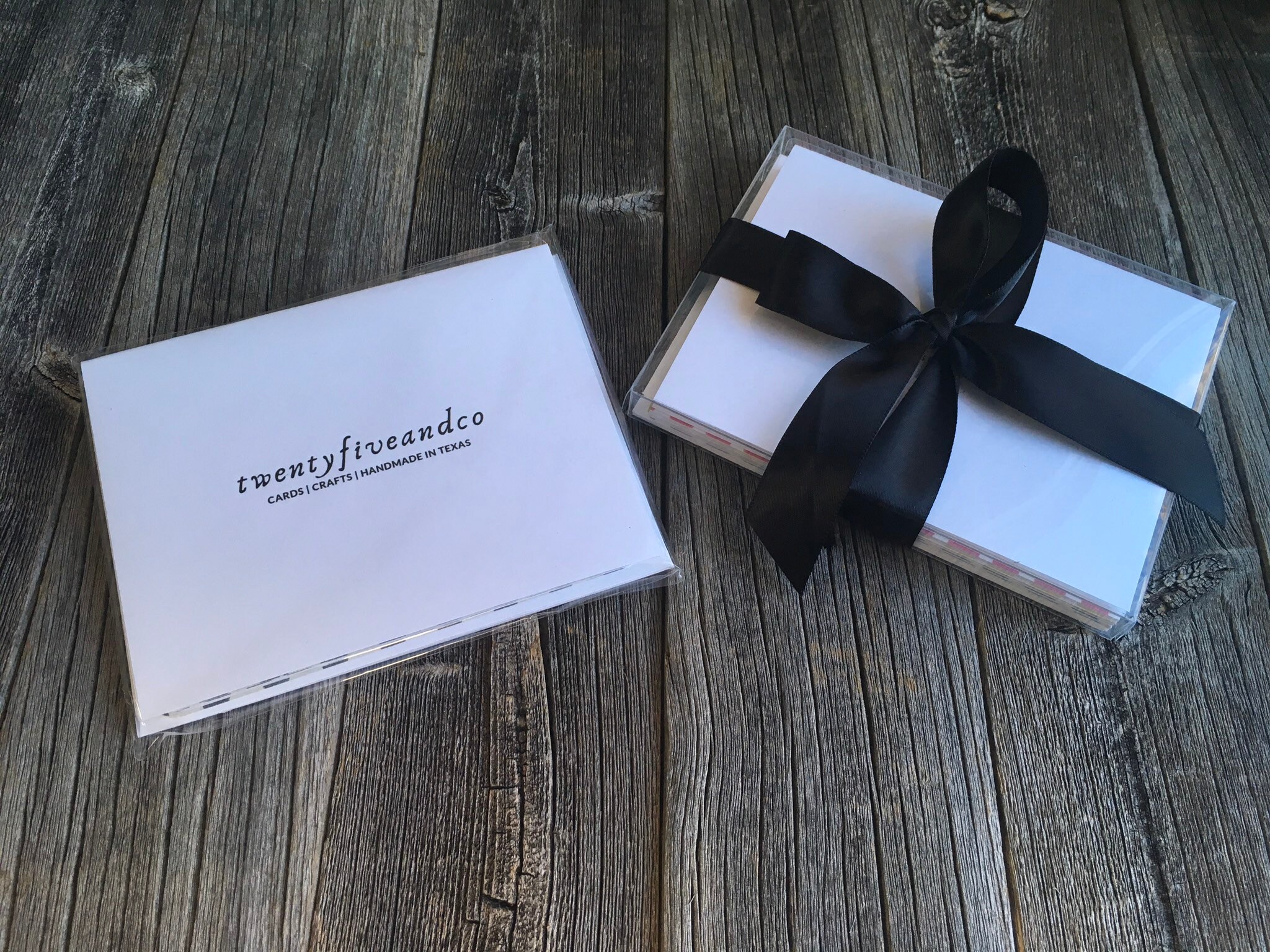 set of 5 minimalist thank you cards handmade masculine