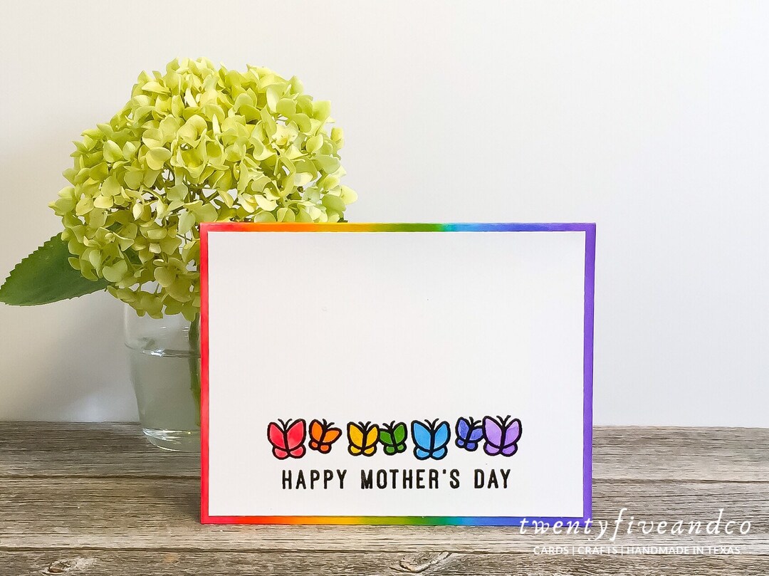 SINGLE CARD Hand Painted Watercolor Mother's Day Card - Etsy UK