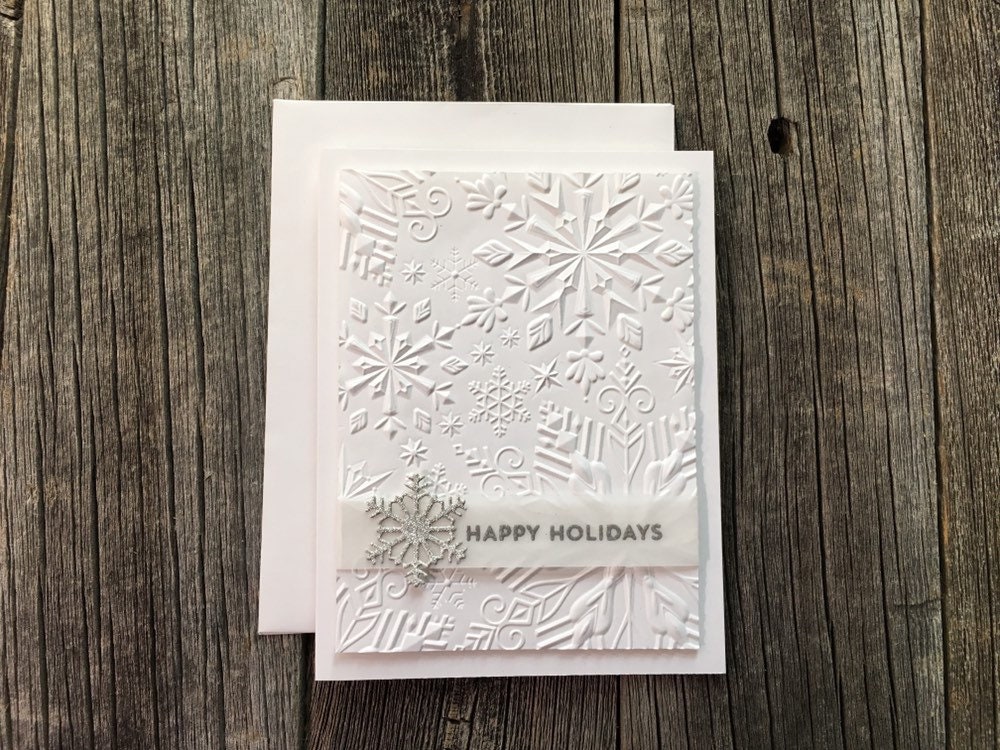 24 Holiday Note Cards Kraft Envs 705816005576 Vintage Burlap Snowflake