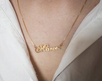 Benutzerdefinierte Halskette - personalisierte Namen Halskette - Typenschild Halskette - personalisierte Geschenk