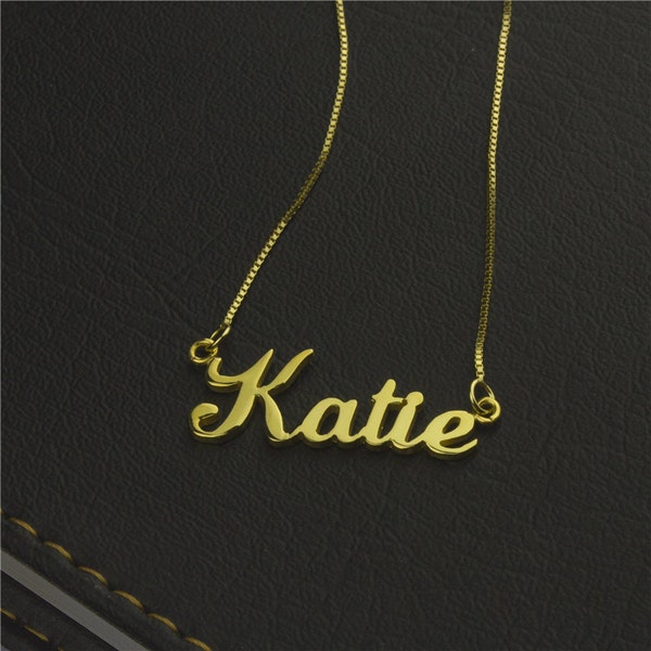 Name Plate Necklace Etsy