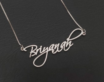 Name Necklace, Sterling Silver Custom Necklace, Tiny Name Necklace, Personalized Jewelry, Gift for her, Personalized Gift, Mother's Day gift