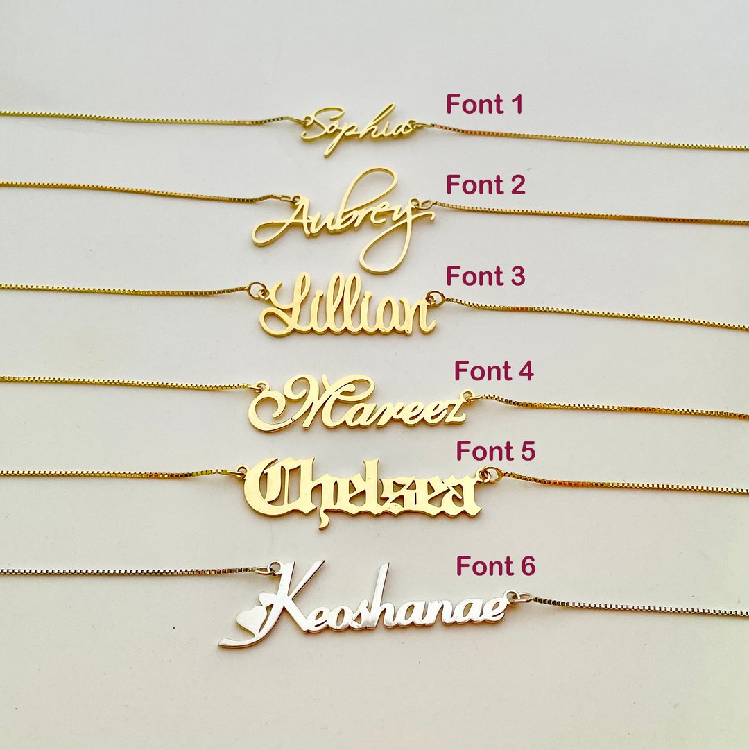 Personalized Name Necklace Sterling Silver 925, Custom Neckalce, Gift