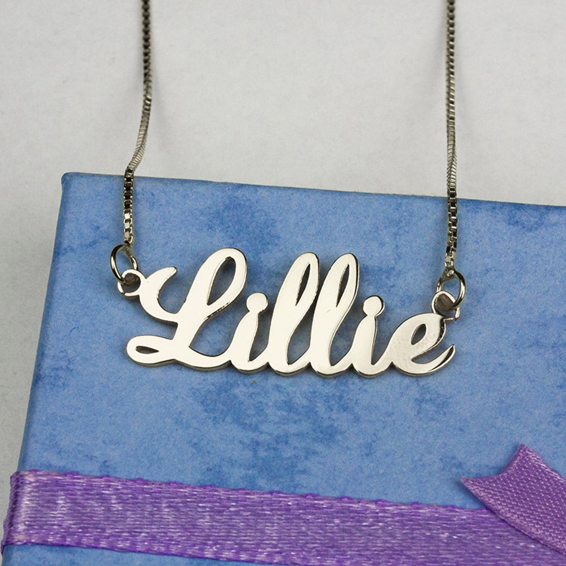 Customized silver name necklace Clearance