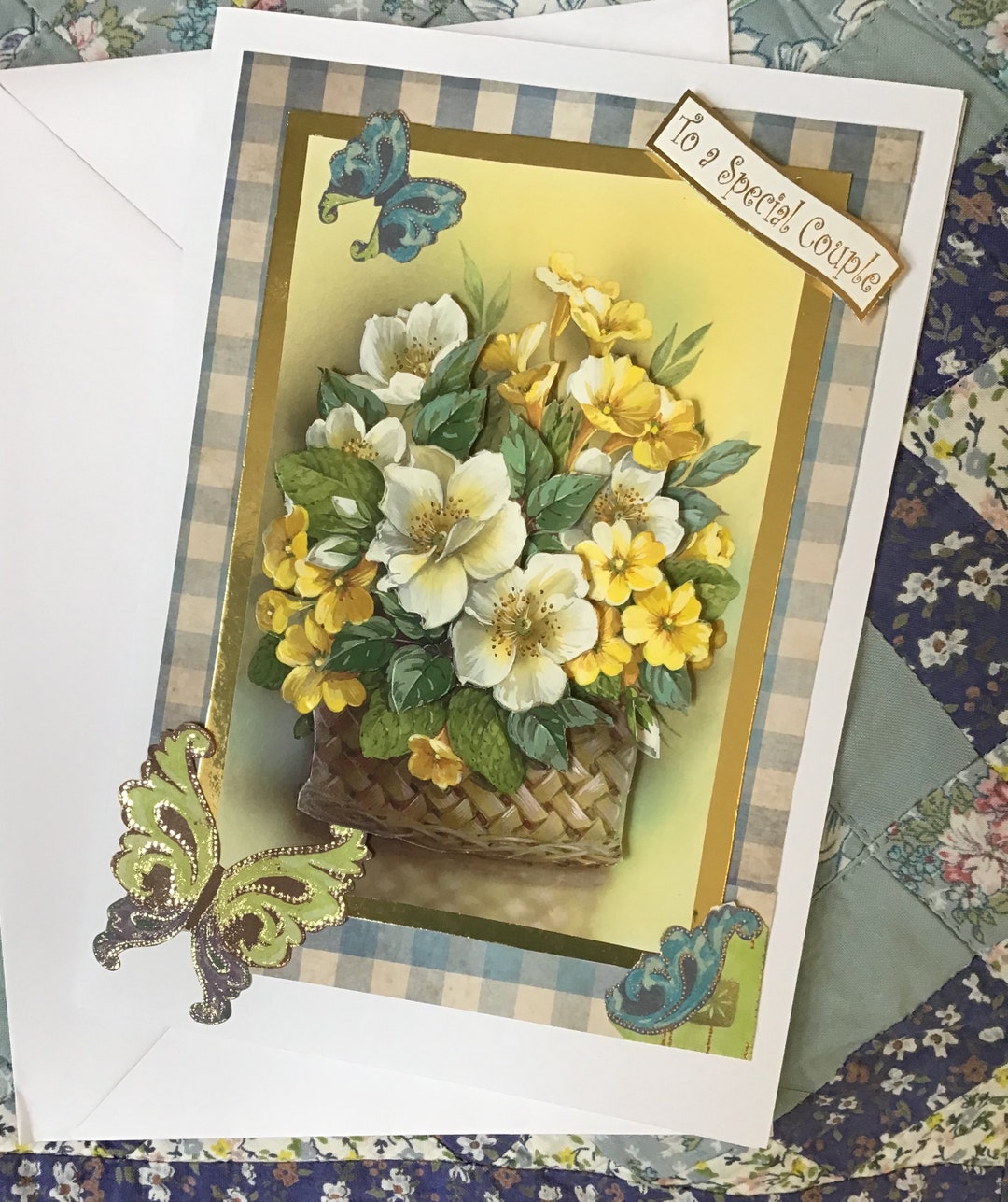 Handmade 3D Decoupage Wedding Card, Special Couple A5 - Etsy UK