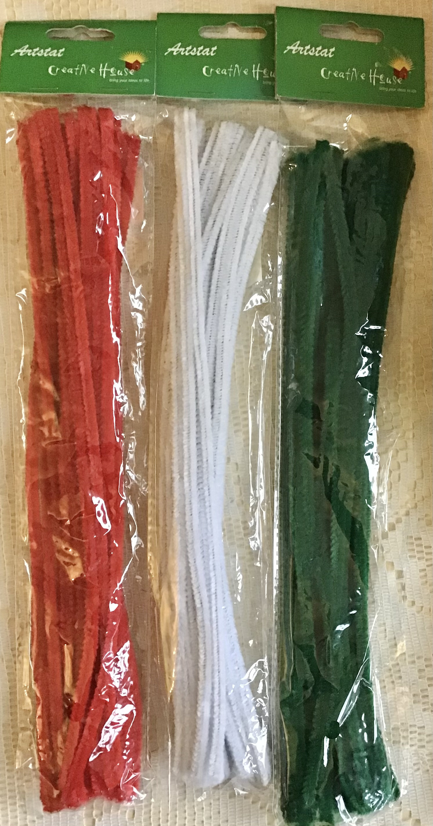 Pack of 100 Red Eid Arts & Craft Pipe Cleaners