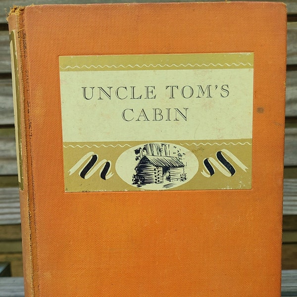 C. 1938/Uncle Toms Cabin/Blue Ribbon Books/Vintage/Old Copy/Burt/Orange/Hardcover/American/Classics/Literature/African American/The South