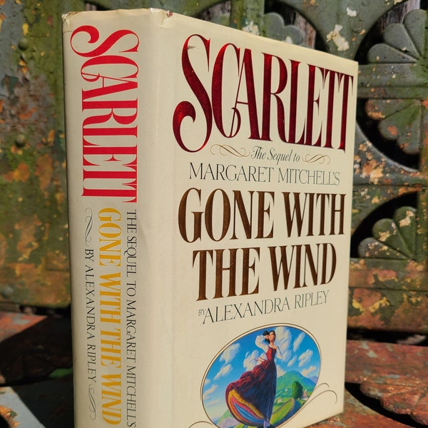 Scarlett/FIRST EDITION/FIRST Printing/Gone With the Wind/Sequel/Large/Hardcover/Book/Dust Jacket/American/Literature/Classics/White/Red/1991