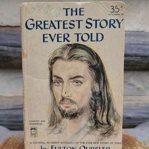 1951/The Greatest Story Ever Told/1950s Vintage Books/Christian Books/Jesus/Christianity/Paperback/Religious/Literature/Shabby/Mid Century