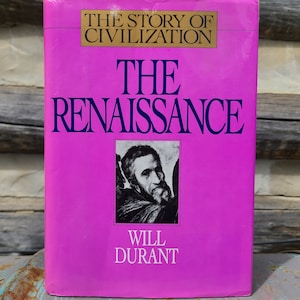 c 1981/The Renaissance/Story of Civilization/Durant/Hardcover/MFJ Books/Italy/World History/Vintage/Illustrated/Maps/Pink Dust Jacket/Vo 5