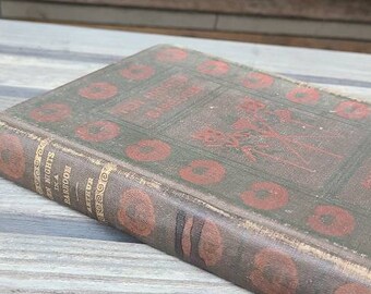 Ten Nights in a Barroom/Antique Books/Fiction/Classics/Historical/Vintage/Old/Shabby/Hardcover/American Literature/Alcohol/Decor/T S Arthur