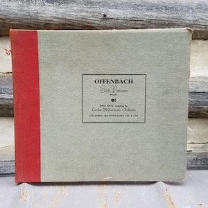 1940s Offenbach Gaite Parisienne Ballet/Vintage Record Set/Vinyl Records/Albums/London Philharmonic Orchestra/Classical Music/Columbia