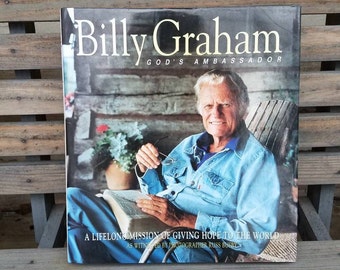 Billy Graham God's Ambassador/Vintage Books/Illustrated/Time Life/Ministry/History Book/Billy Graham/pastor/gift/him/religion/Jesus/God/Lord