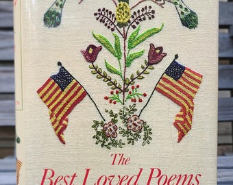 The Best Loved Poems of the American People- Hazel Felleman- Doubleday- vintage poetry books, decorative covers, classics, poems, literature