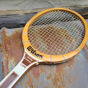 Large Vintage Tennis Racket/old Tennis - Etsy