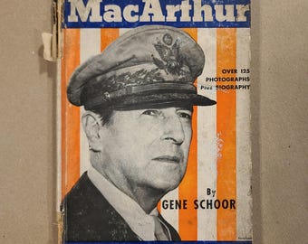 Gen. Douglas Macarthur, Vintage Illustrated Juvenile Biography