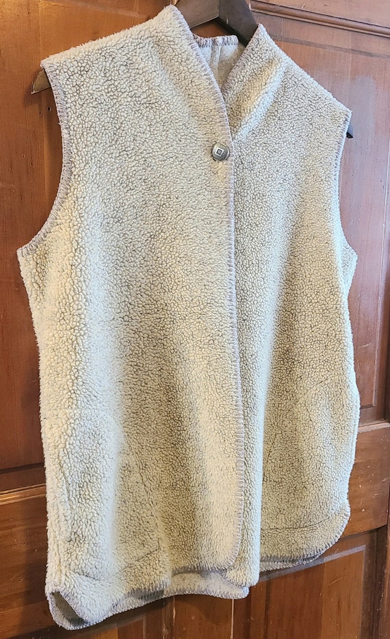 M faux Wool Vest vintage coldwater Creek acrylic medium womens ladies traditional rustic 1990s 90s Etsy