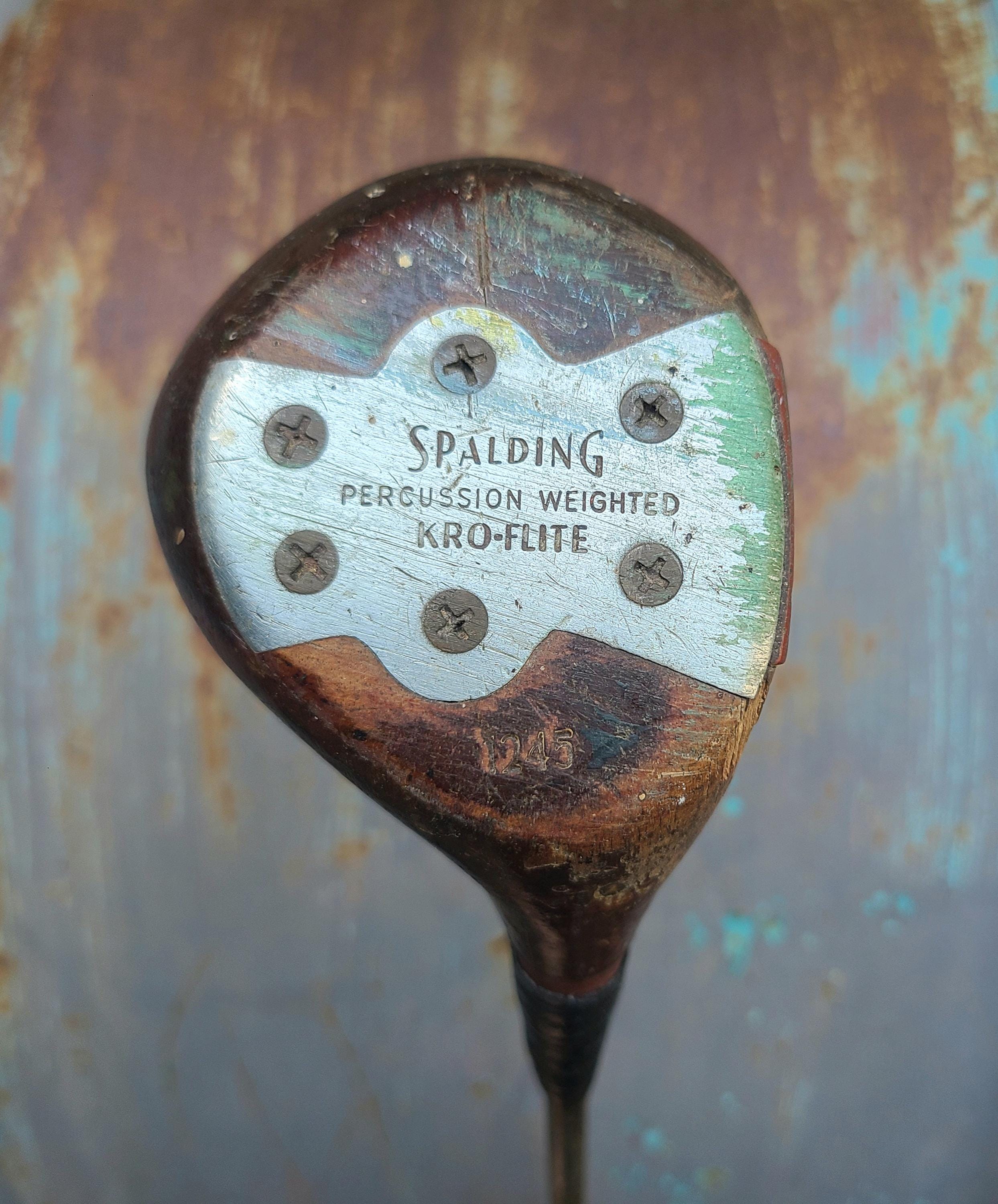 Lot De 3 Fers à Repasser Spalding Kro-Flite - Bobby Jones - Manche Bois Hickory 1933 - Vintage