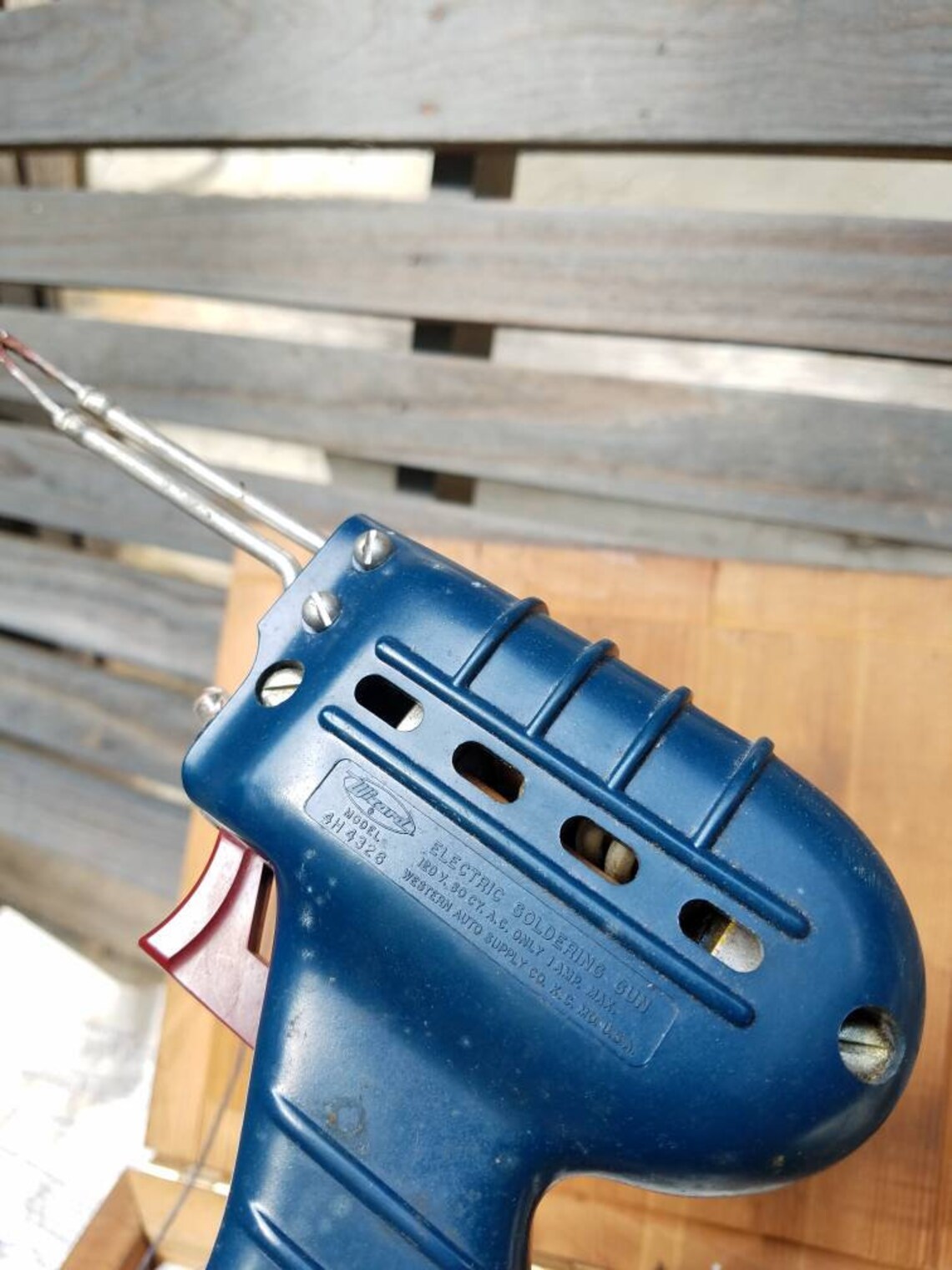 Vintage Western Auto Wizard Electric Soldering Gun in Wood Box Etsy