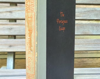 The Portugese Escape, by Anne Bridge- 1950's vintage copy, hardcover- mystery/thriller/novels/mid century/iron curtain/portugal