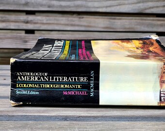 Anthology of American Literature/Vintage/Textbooks/Second Edition/Paperback/Vol 1/Colonial/Romantic/Poetry/Writings/Books/McMichael/1980