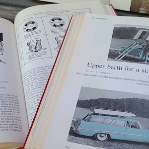 Popular Mechanics Books/Collection/Do It Yourself Encyclopedia/Book Set/Illustrated/DIY/Red/Gold/1960s/1970s/Home Improvement/Lot/Bookshelf image 6