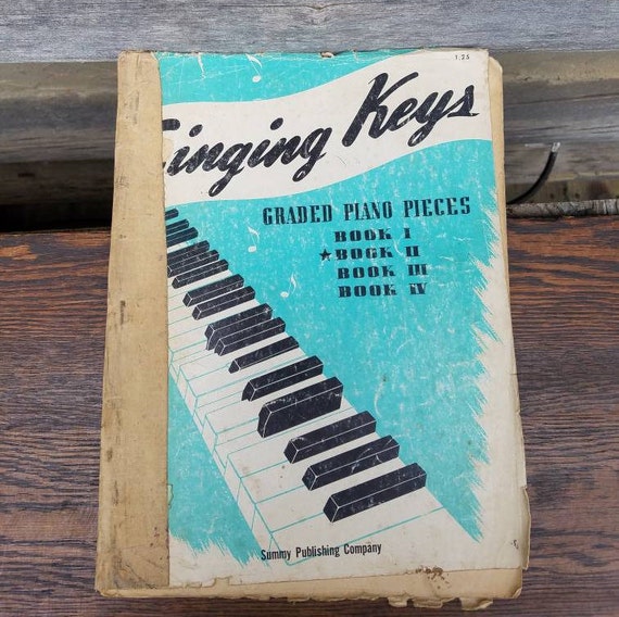 1940 S Vintage Sheet Music 1946 Singing Keys Graded Piano Etsy