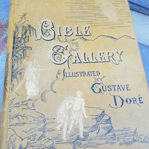 1880 Bible Gallery Illustrated Gustave Dore/1800s Antique Books/Biblical Art/Artwork/Christian/Religious Books/Classic/Classics/Oversized