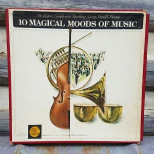 10 Magical Moods of Music/Vinyl Record Box Set/Longines Symphonette/Vintage Records/Classical Music/Opera/Dances/Ballet/Symphonies/Romances