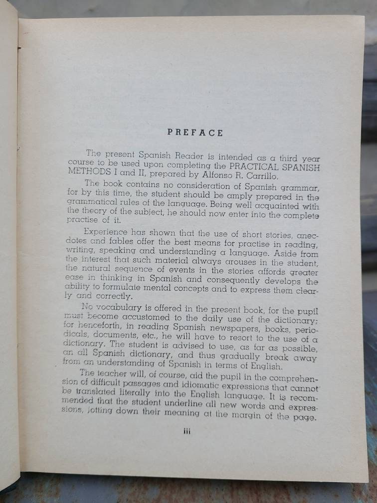 1947 A Spanish Reader Spanish Books 1940s Etsy