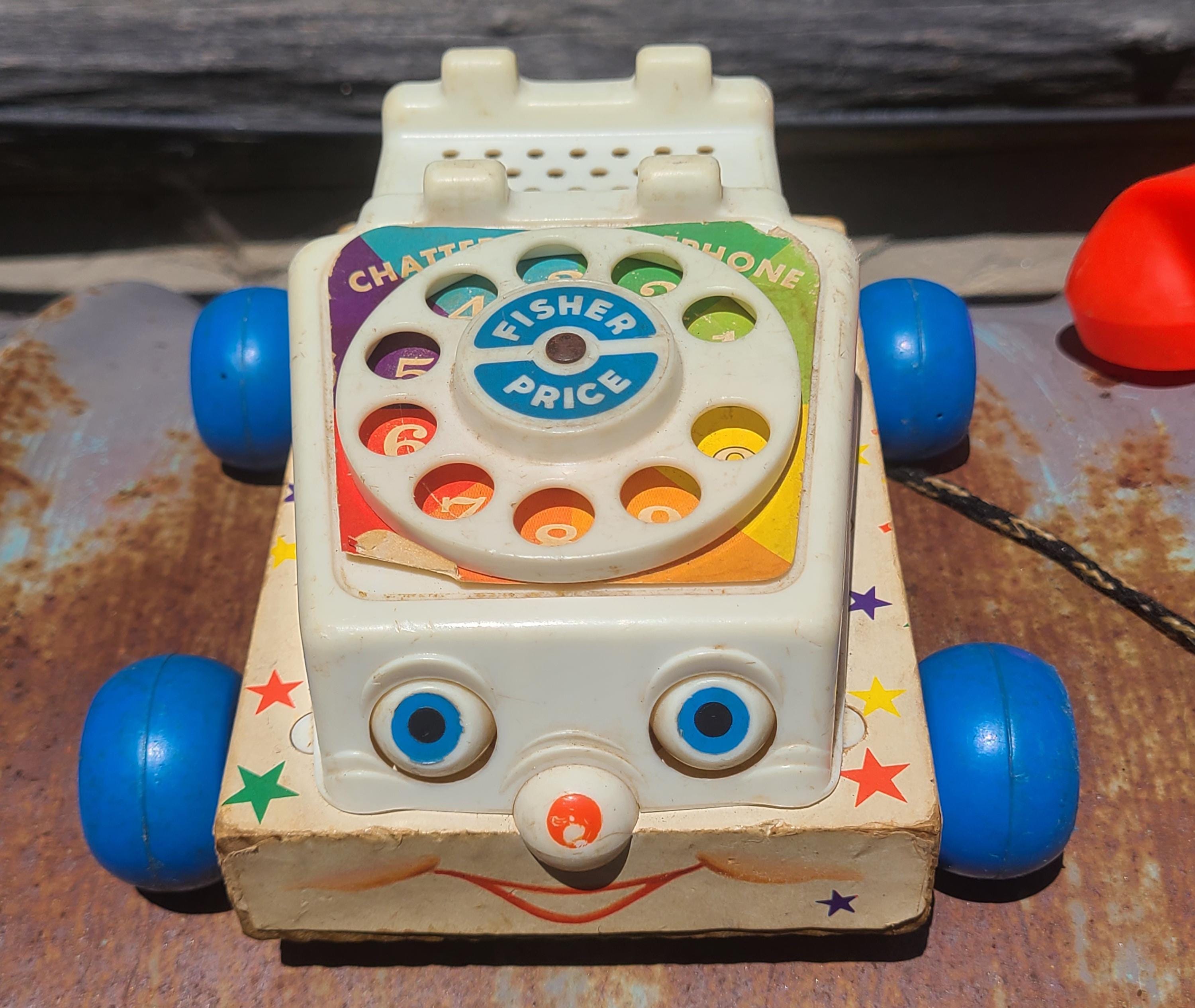 Fisher Price Chatter Phone/c. 1960s/1970s/vintage/toys/rotary