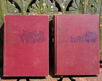 The Literature of England, Volumes 1 & 2 - 1941, An Anthology and History/British/Romantic Movement/World War/English/school/poetry/writers