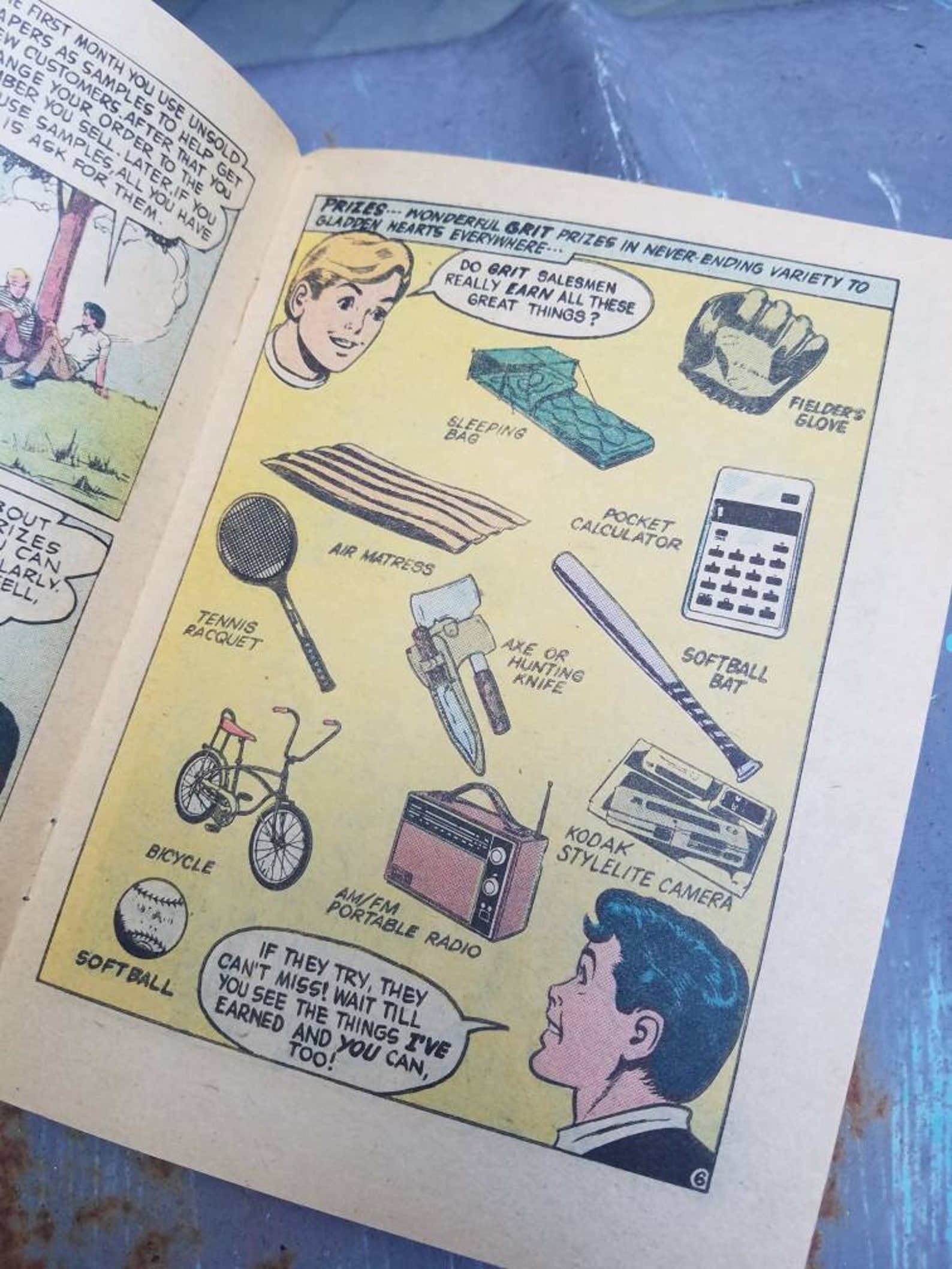 Old GRIT Comic Book Ad/paper Ephemera/vintage | Etsy