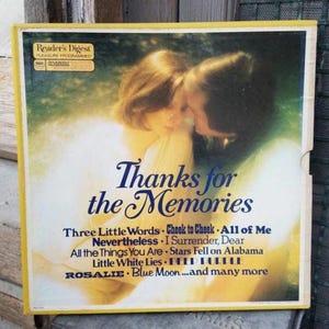 Easy Listening/Vinyl Record Box Set/Thanks for the Memories/Vintage Vinyl Records/Albums/Pop/Readers Digest/Music/1970s/Romantic/Retro/Old