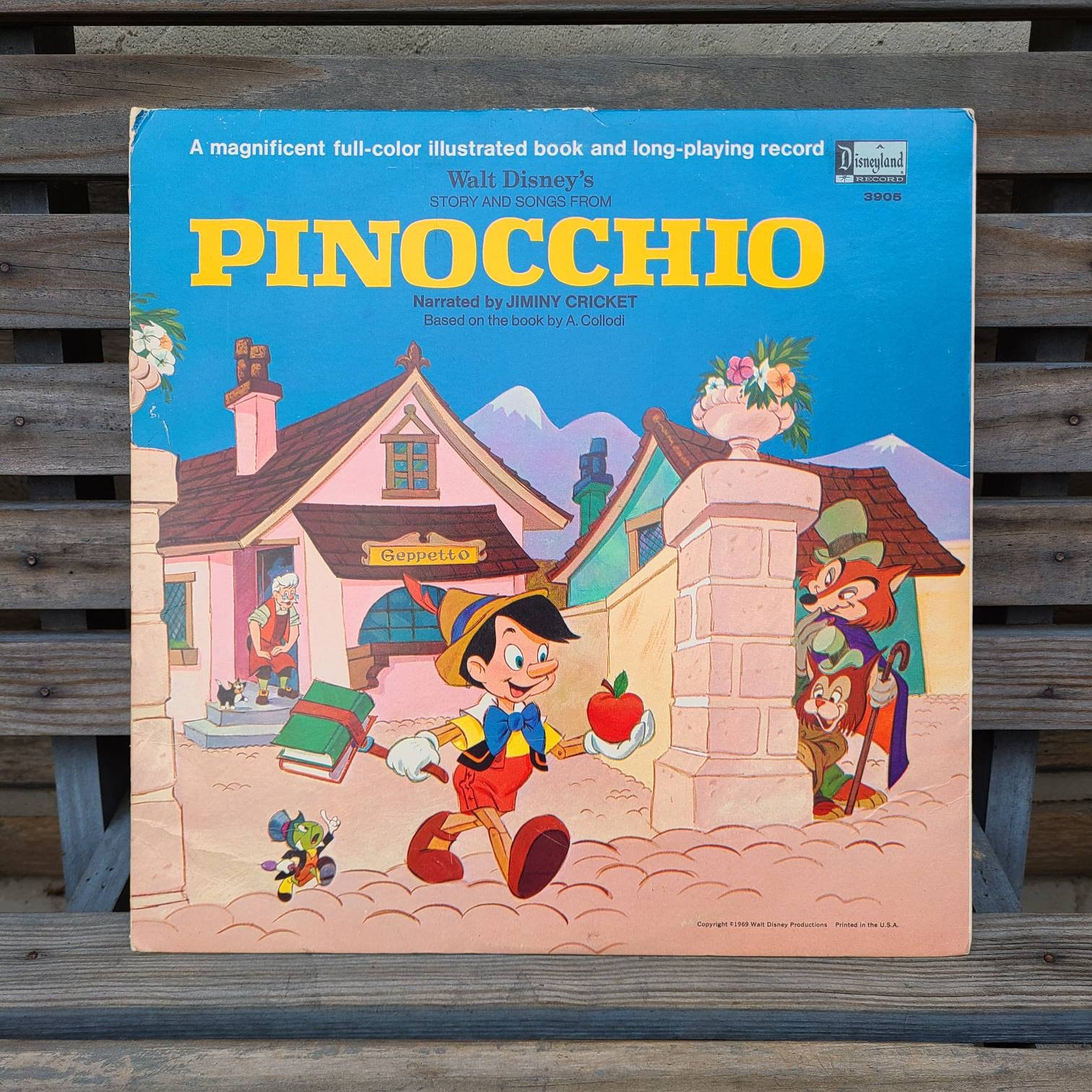 Pinocchio/vinyl Records/disney/vintage/childrens/classic/story - Etsy