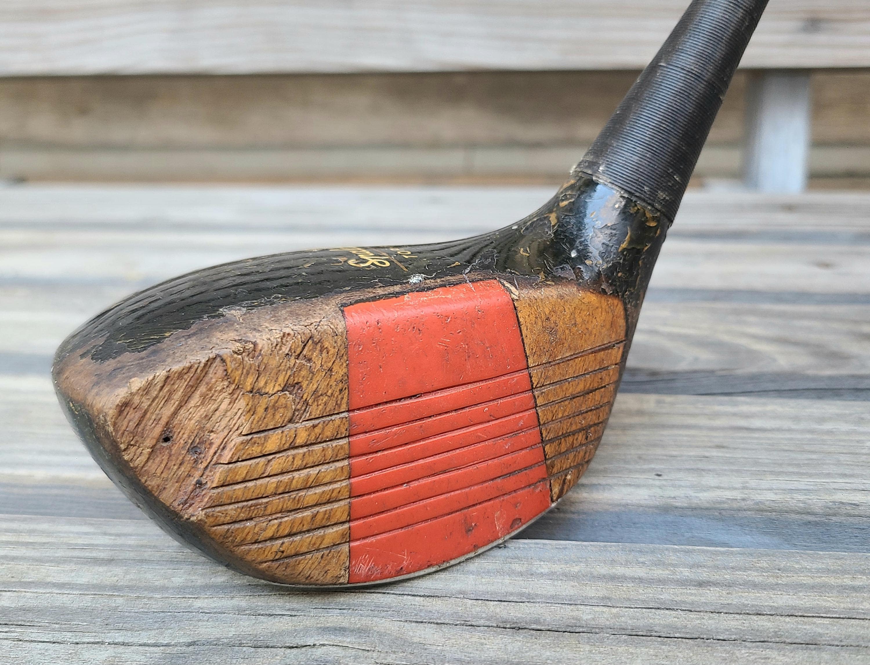 Large Spalding Top Flite 1 Driver- Vintage Golf Clubs- Wood/wooden