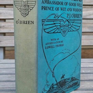 1935 Will Rogers/Ambassador of Good Will Prince of Wit and Wisdom/Illustrated/Blue Hardcover/OBrien/Humor/Actor/Biography/Biographies/Books