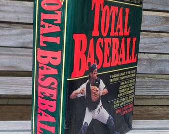 1989- XL Baseball Encyclopedia- Total Baseball- 1980s/1990s vintage, large reference books, baseball books, history, players, statistics