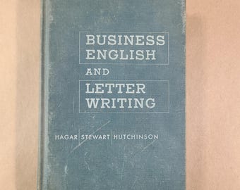 c. 1957- Business English and Letter Writing- McGraw Hill, Greg- 1950s vintage books, high school/college textbooks, references, writing