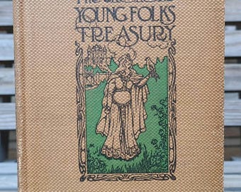 Young Folks Treasury/Antique Childrens History Books/Vintage/1910s/Illustrated/Heroes and Patriots/Biographies/World/Vol 7/Literature/1917