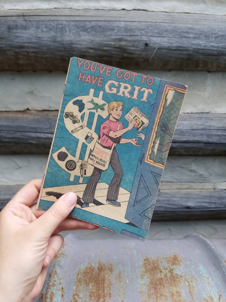 Old GRIT Comic Book Ad/paper Ephemera/vintage Etsy