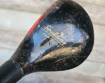 Lot De 3 Clubs De Golf Bois Vintage Spalding Top-Flite Modèle 56 - Fers Droits Collection