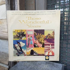 Those Wonderful Years Album/Vinyl Records/Record/Vintage/1950s/Easy Listening/Swing/Musical/Music/Longines Symphonette/Gold Medal/Jazz/Pop