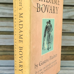 Madame Bovary/1950s Vintage/French/Pink Books/Random House/New Translation/Gustave Flaubert/Fiction/Literature/Classics/France/Classic/1957