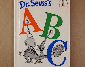 Dr Seuss's ABC- Vintage Copy/c. 1960s/Vintage Dr Seuss Books/Illustrated/Classic Children's Books- First? 1963 Grolier Book Club Edition