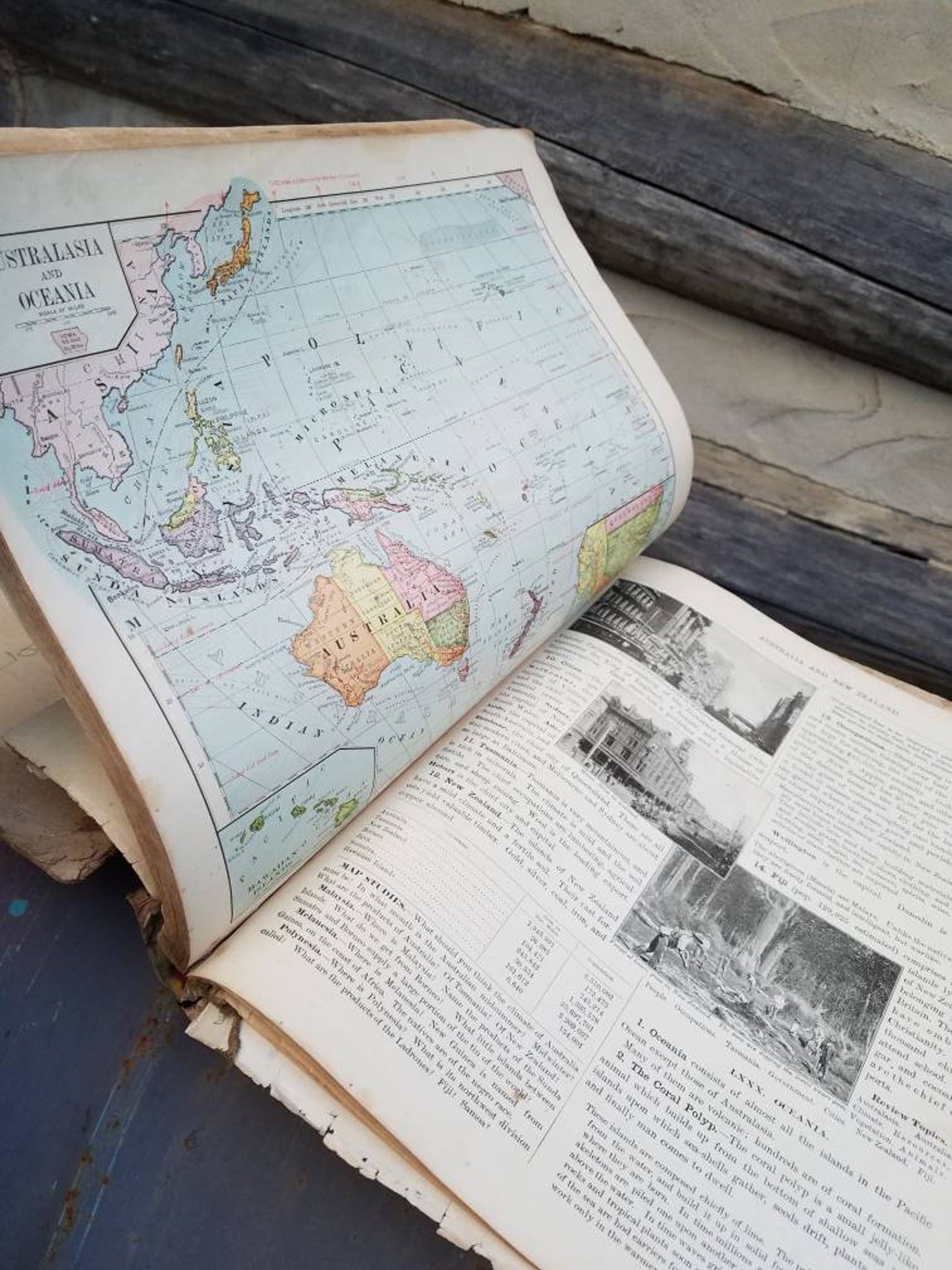 Antique Geography Books/Vintage School Books/Textbooks/Vintage Etsy