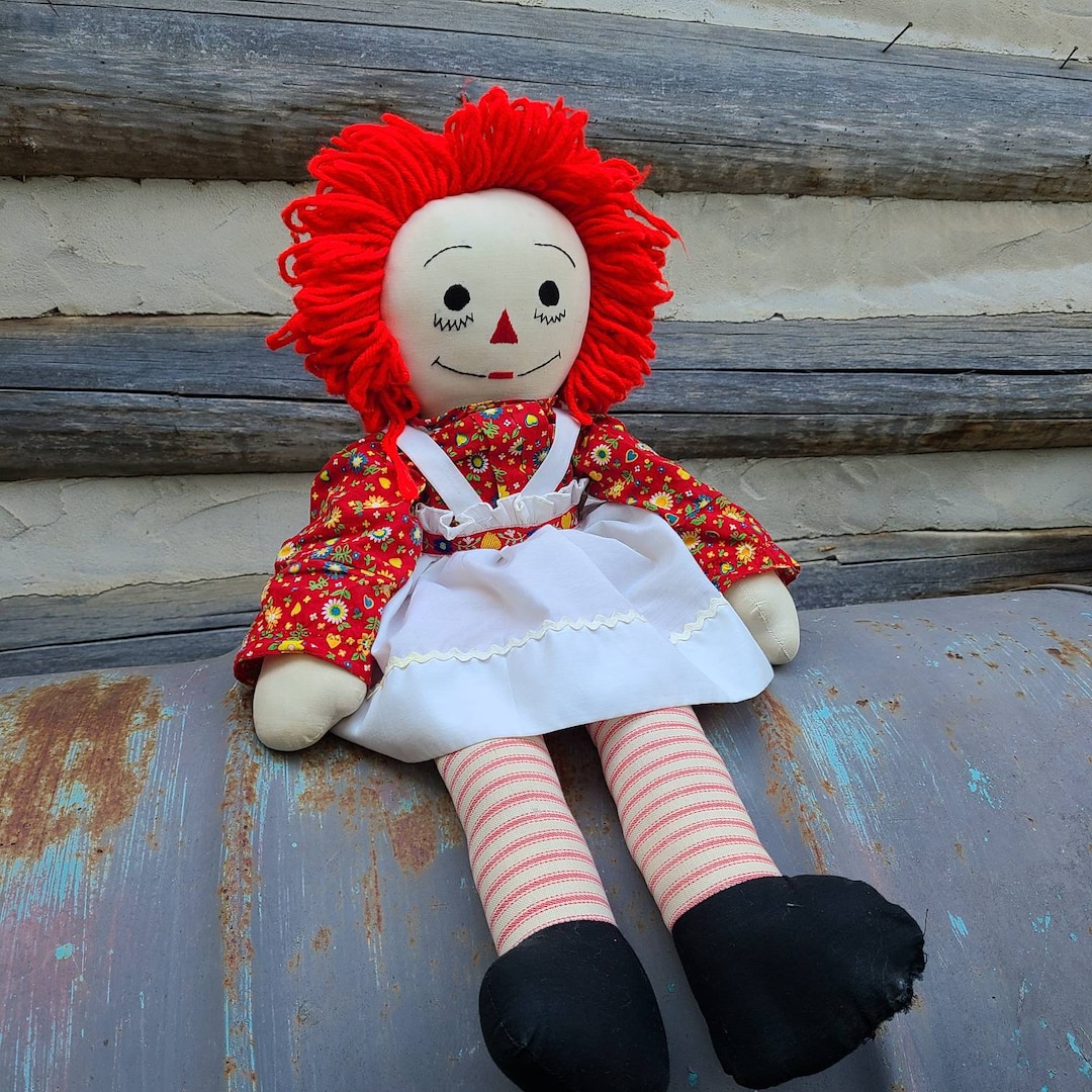 Large Raggedy Ann Doll/vintage Rag Dolls/baby Etsy