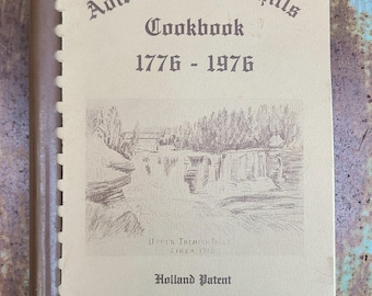 1st Ed- Adirondack Foothills Cookbook 1776- 1976-- Oneida County NY-- Vintage New York Books-- cookbooks, 1970s, bicentennial