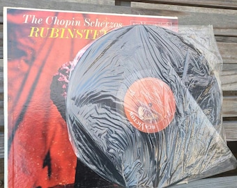 Chopin Scherzos/GOOD/Rubinstein/Vinyl Record/Album/Vintage/Pianist/Piano/Classical Music/1960/Rca Victor/Red Seal/33/LP/Long Play/1960s/Old